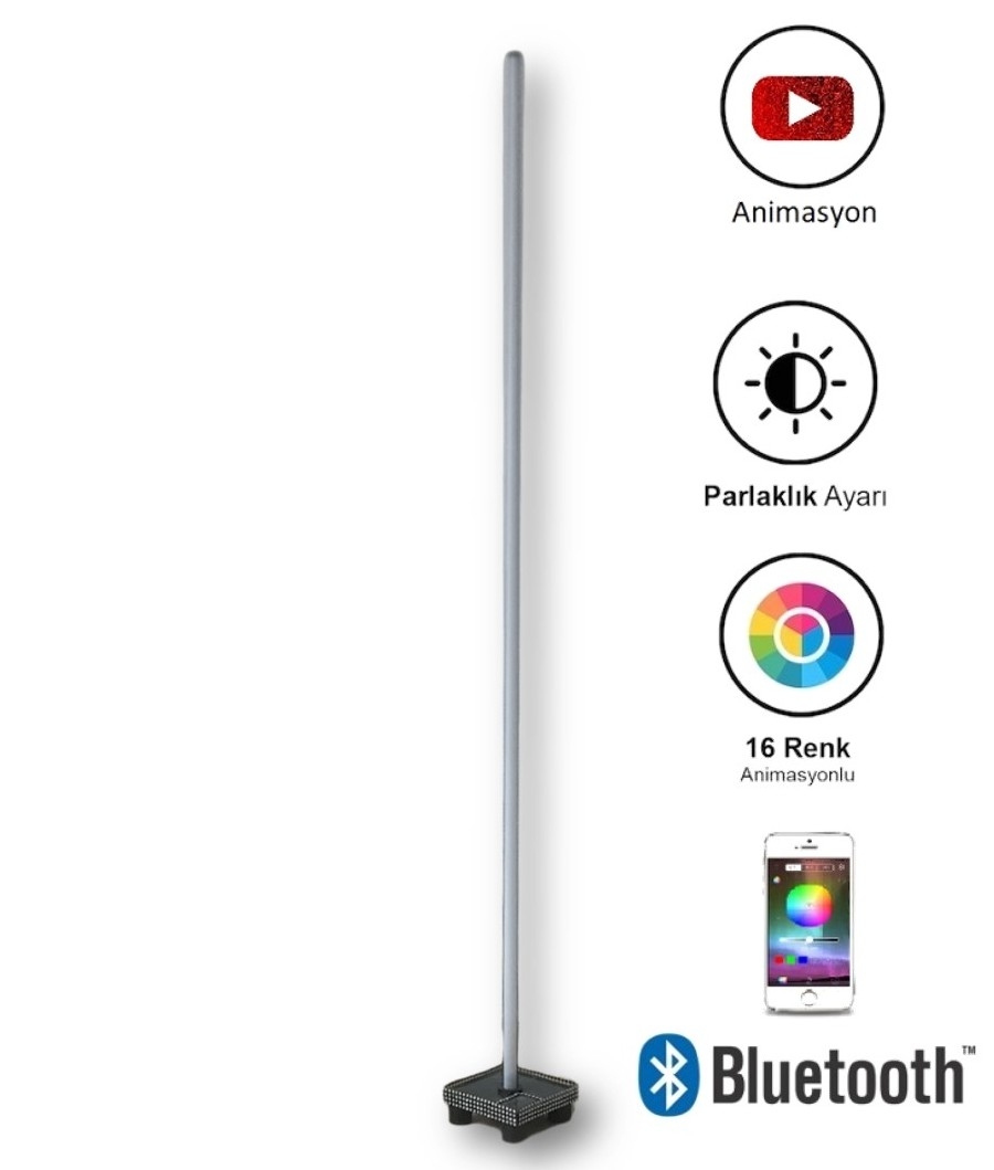 RGB%20Led%20Lambader%2050cm.%20Bluetooth%20Kontrollü